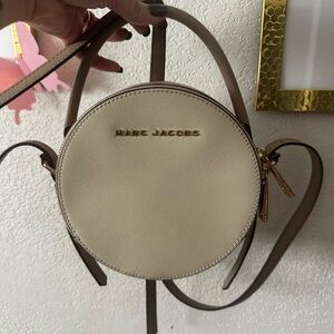 Marc Jacobs Round Cream Crossbody Bag